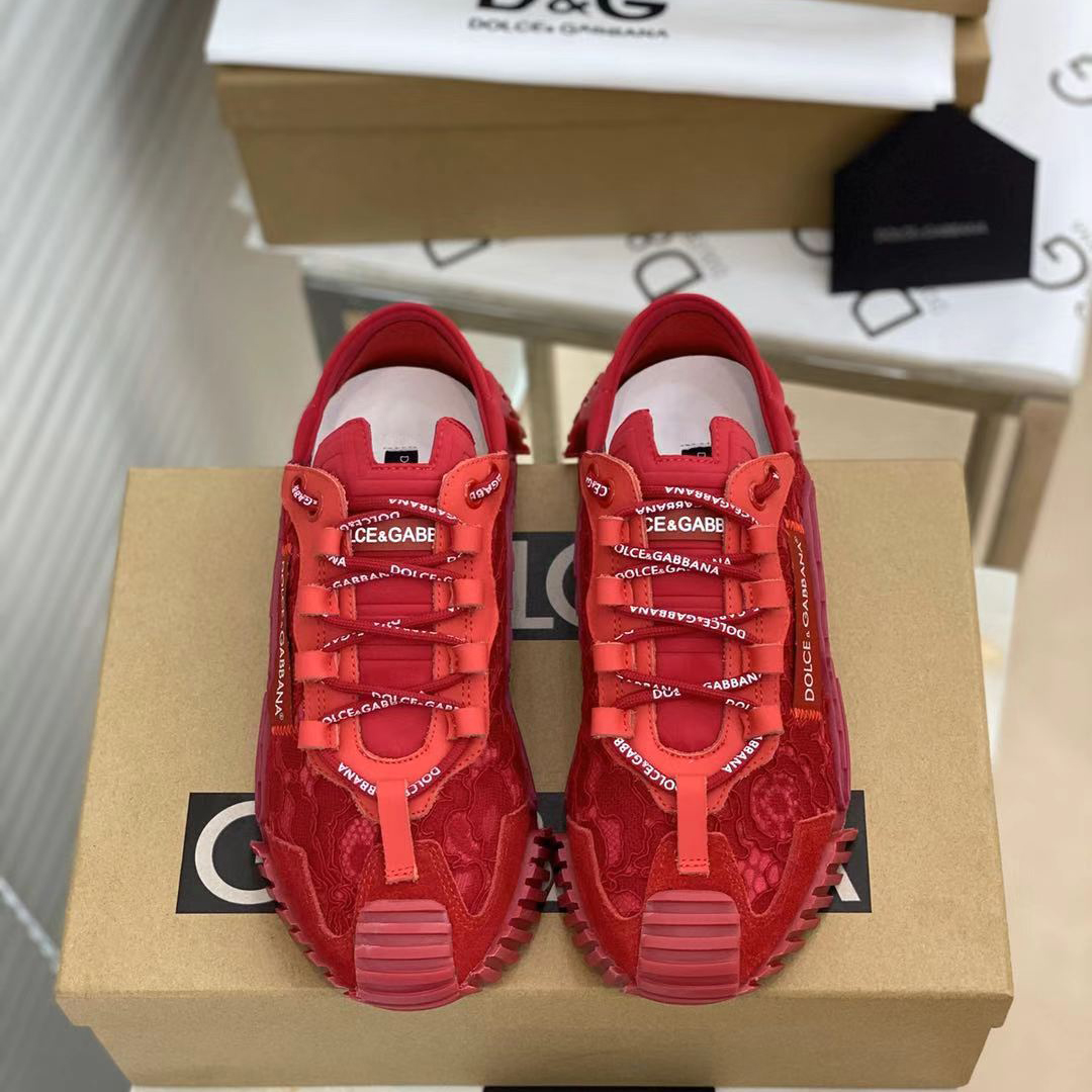 Dolce & Gabbana NS1 Slip On Sneakers In Mixed Materials  - DopestKickz