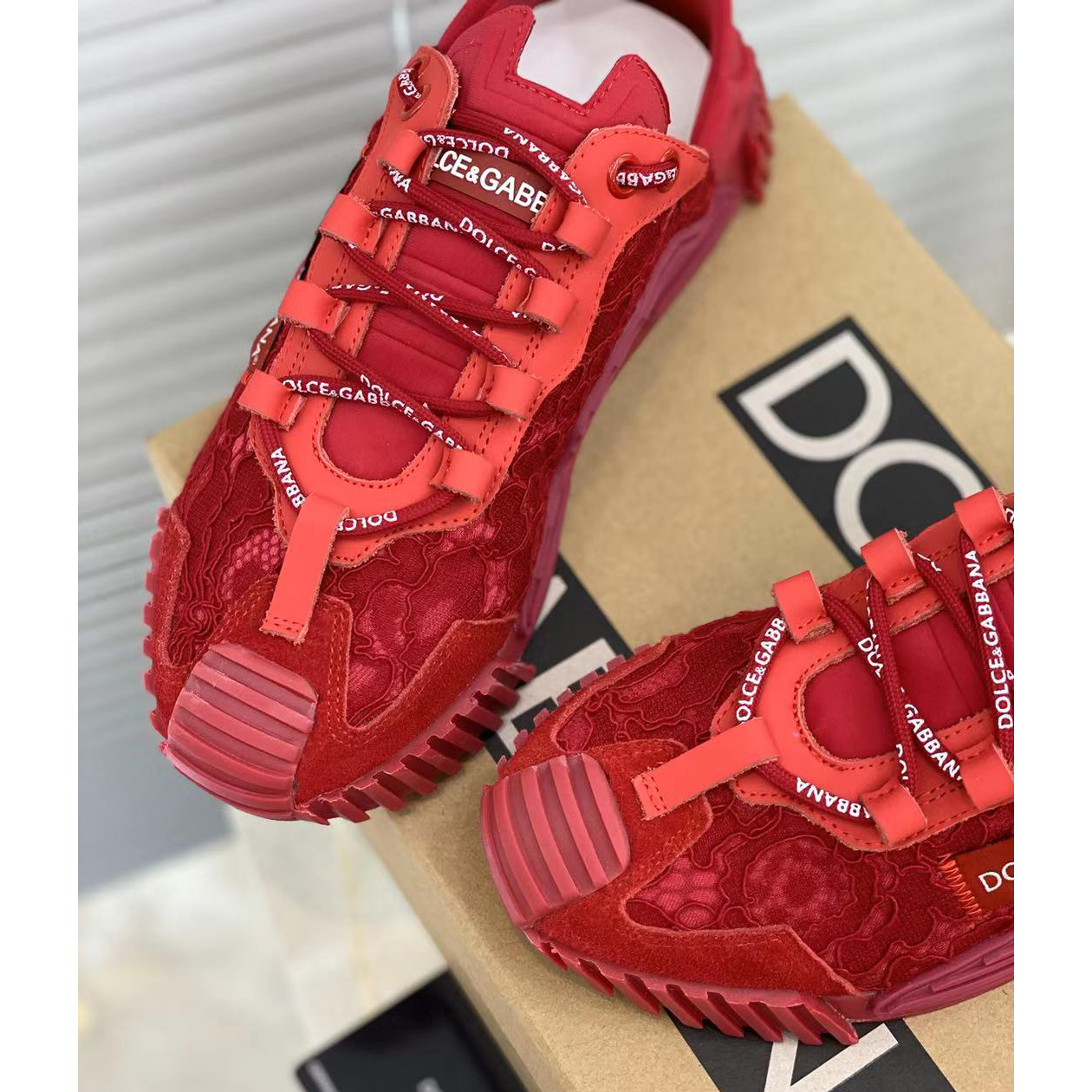 Dolce & Gabbana NS1 Slip On Sneakers In Mixed Materials  - DopestKickz