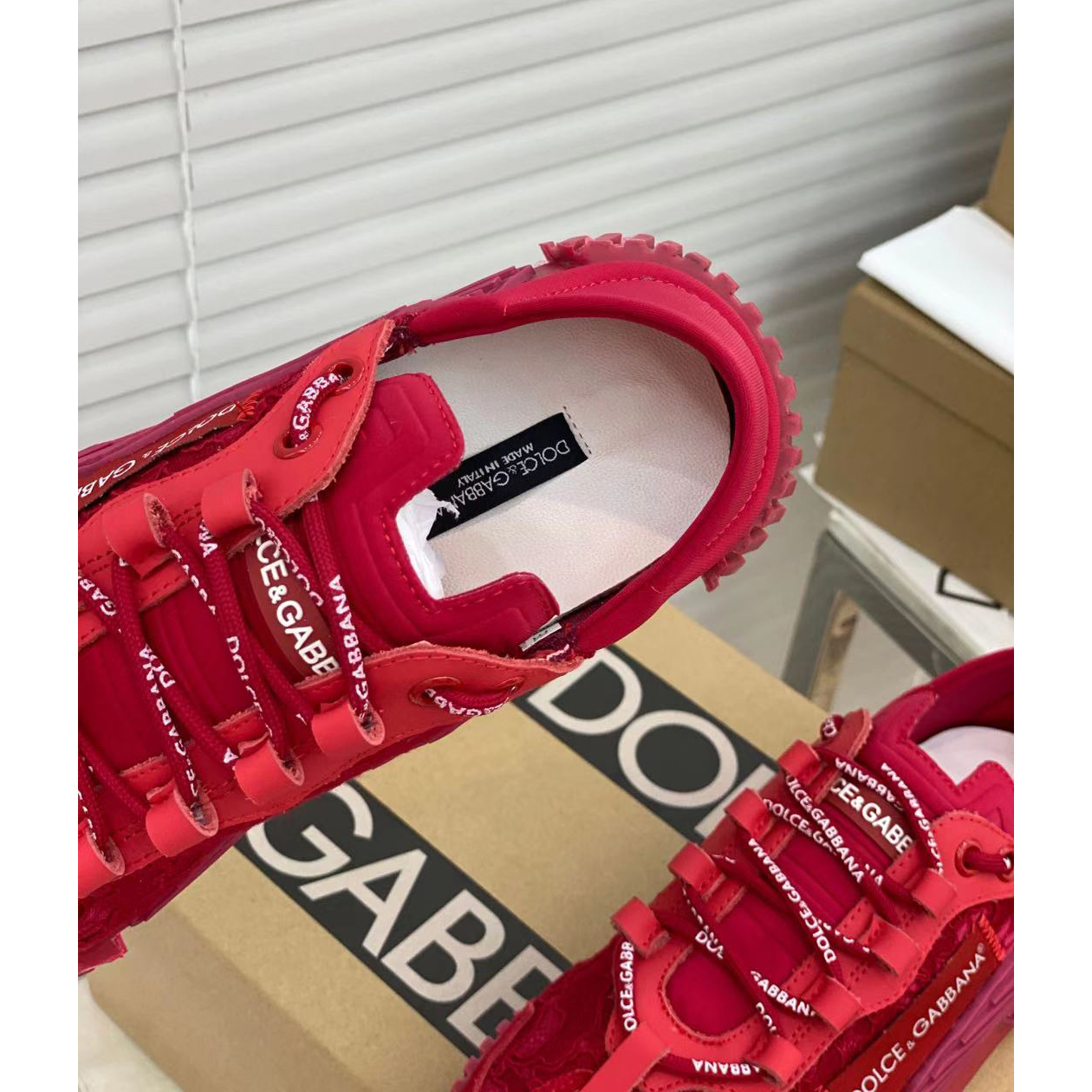Dolce & Gabbana NS1 Slip On Sneakers In Mixed Materials  - DopestKickz