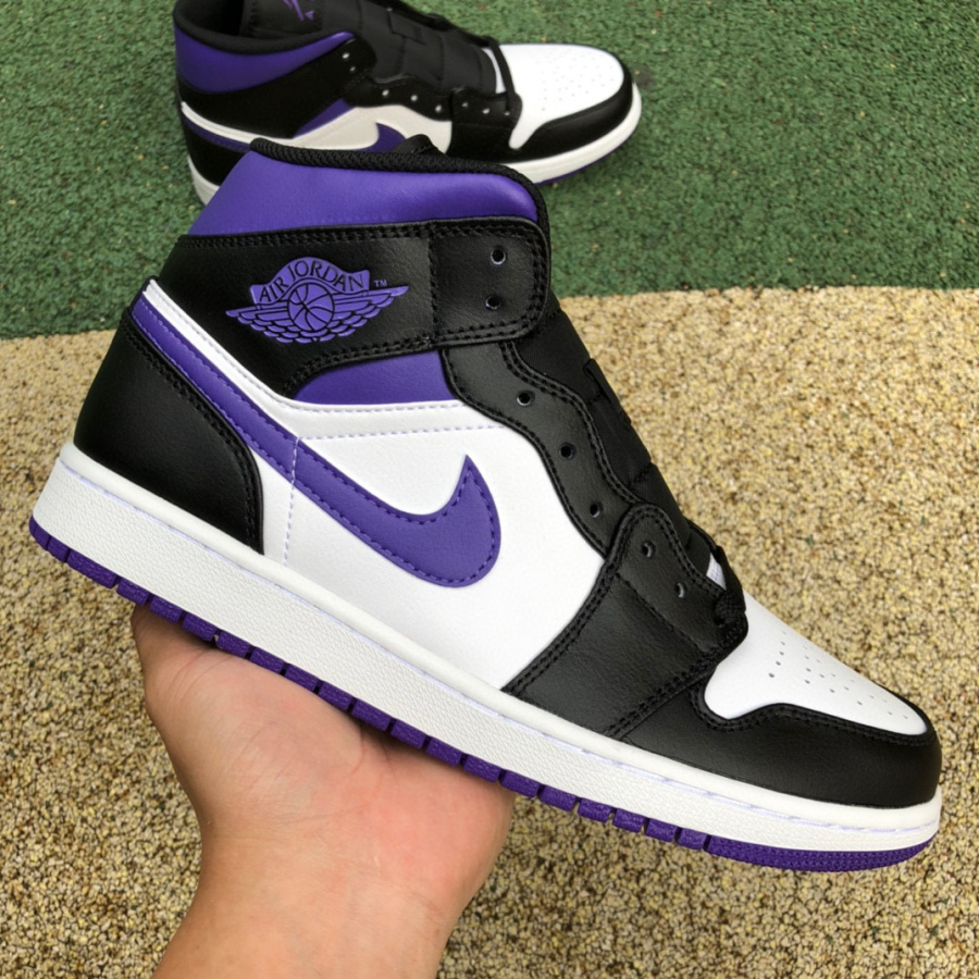 Air Jordan 1 Mid AJ1 Sneaker  554724-095 - DopestKickz