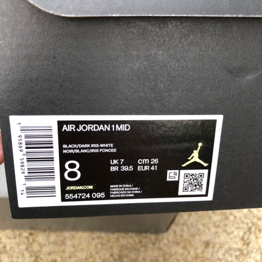 Air Jordan 1 Mid AJ1 Sneaker  554724-095 - DopestKickz