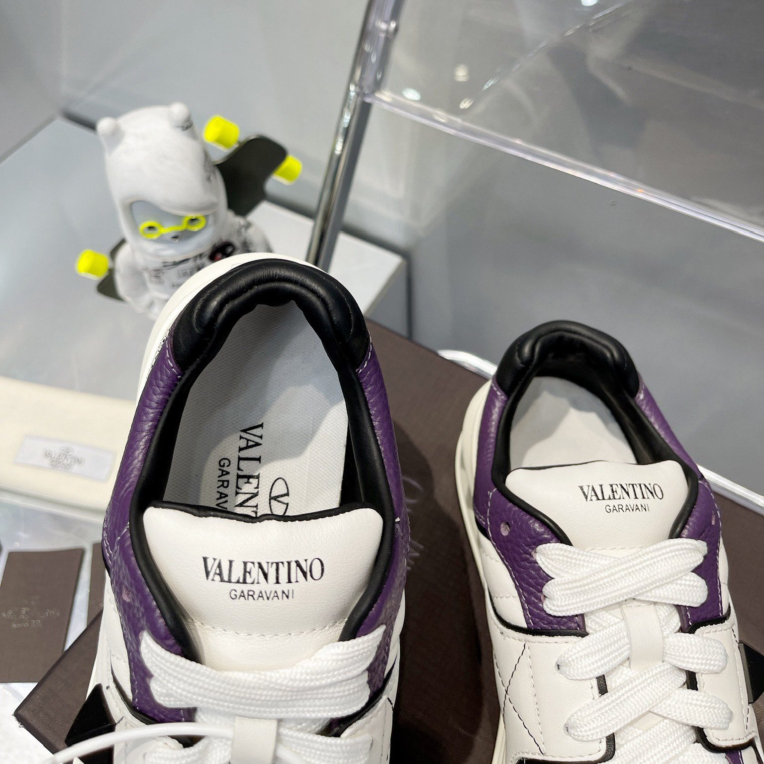 Valenti  One Stud Low-Top Calfskin Sneaker - DopestKickz