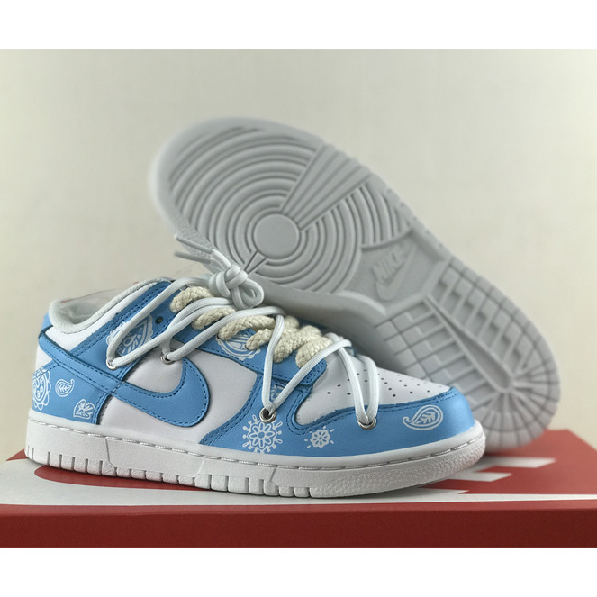 Nike SB Dunk Low Lot"Blue/White Paisleye" Sneaker    DD1503-109 - DopestKickz