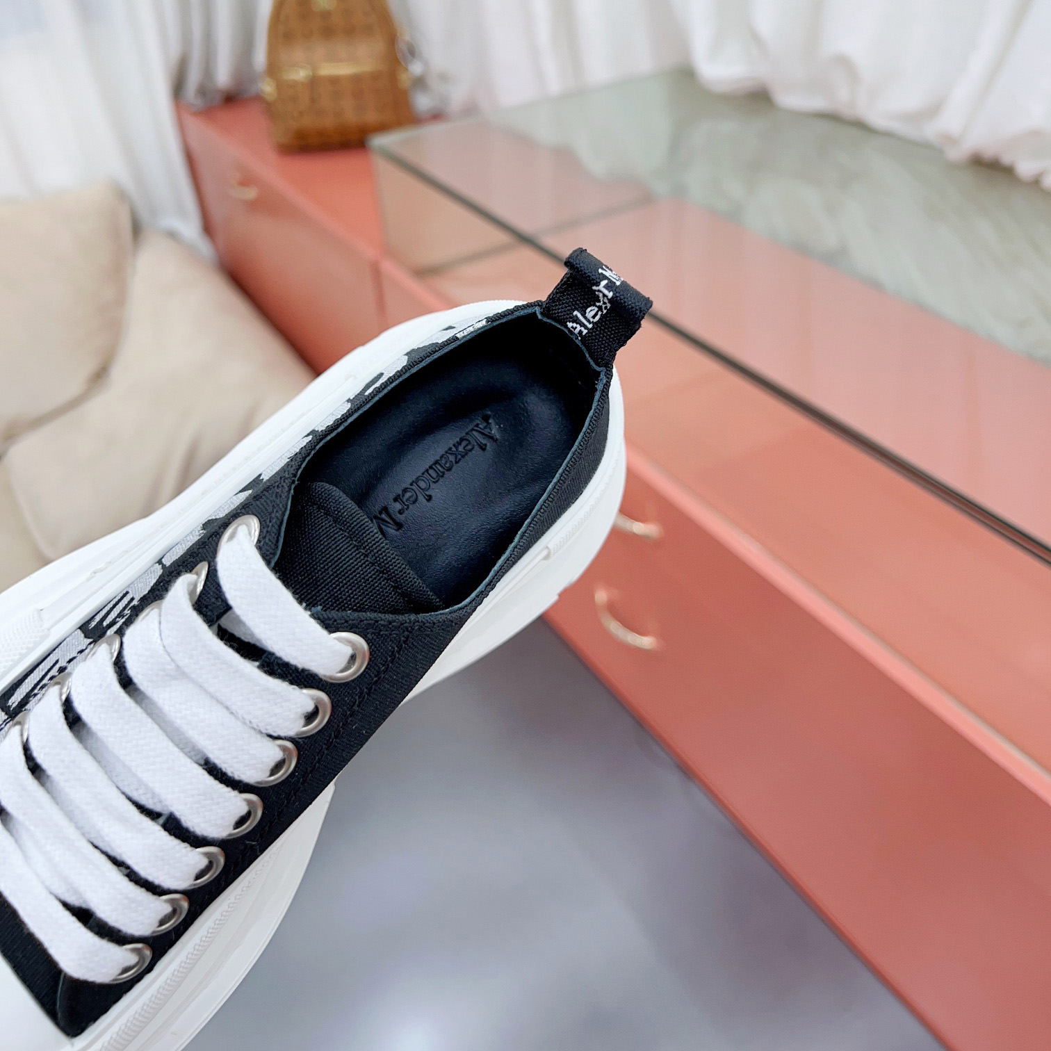 Alexander Mqueen Tread Slick Lace-up In Black - DopestKickz