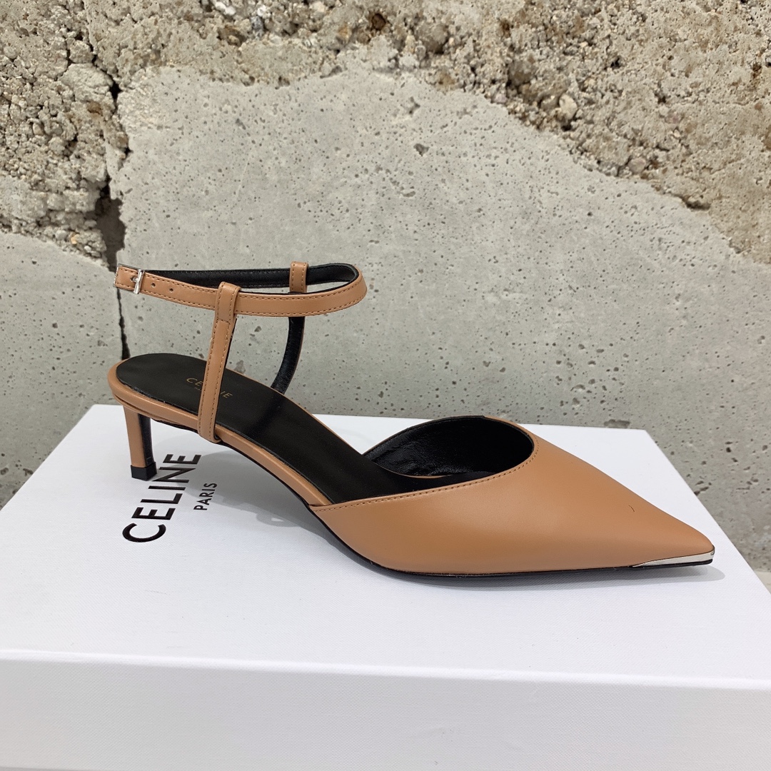 Celine Kitten With Metal Toe In Calfskin - DopestKickz