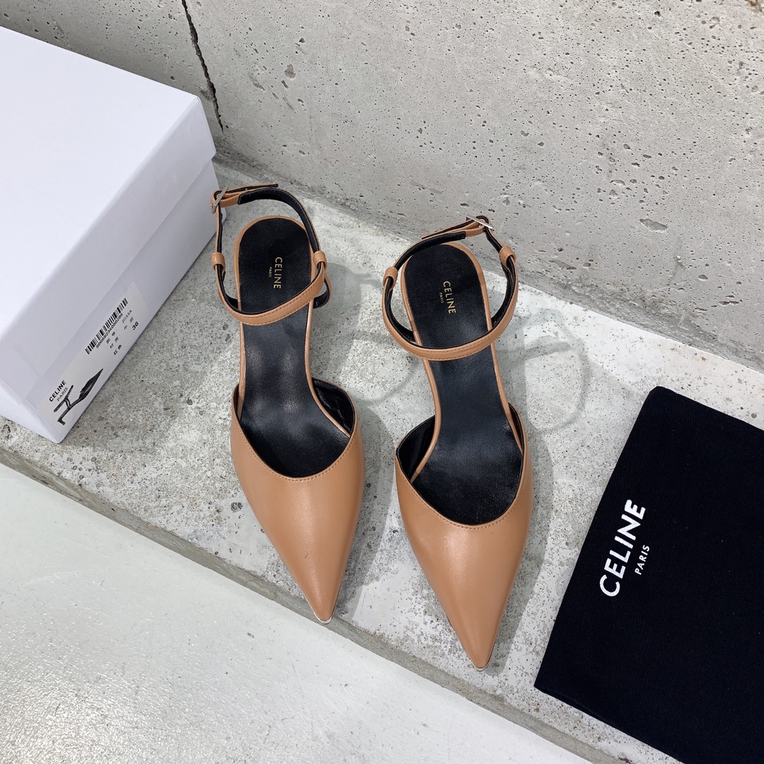 Celine Kitten With Metal Toe In Calfskin - DopestKickz