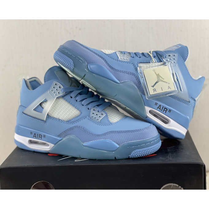 Off White x Air Jordan 4 Sneakers  - DopestKickz