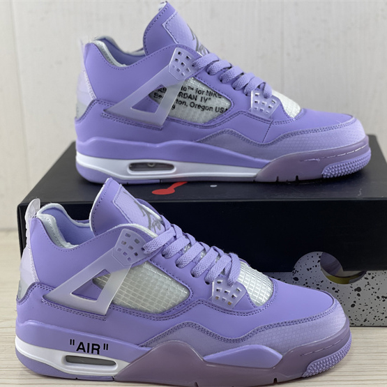 Off White x Air Jordan 4 Sneakers  - DopestKickz