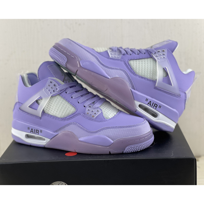 Off White x Air Jordan 4 Sneakers  - DopestKickz