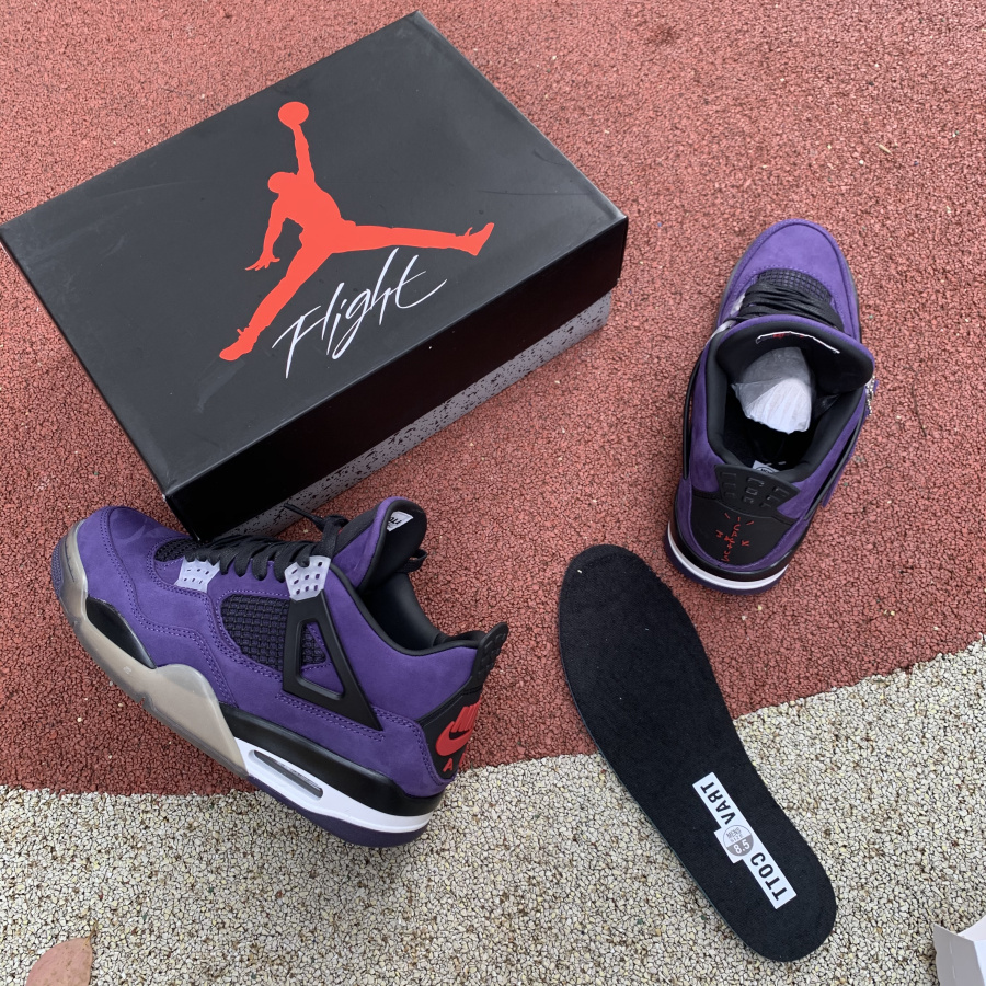 Air Jordan 4 x Travis Scott Cactus Jack  Sneakers      - DopestKickz