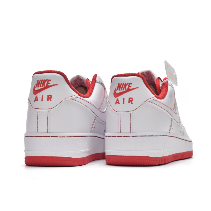 Nike Air Force 1 Low Contrast Stitch Red Sneaker   CV1724-100  - DopestKickz