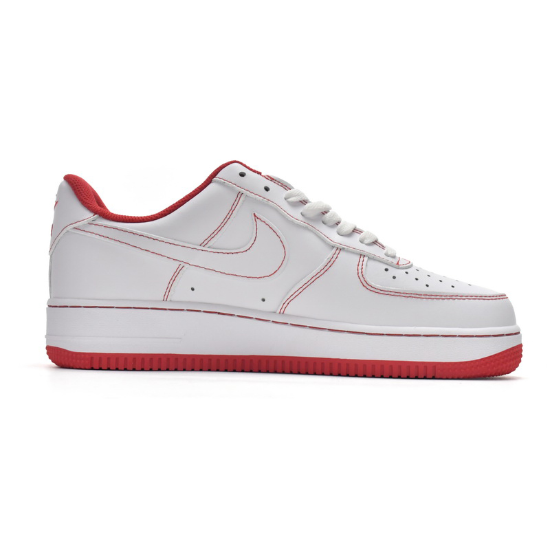 Nike Air Force 1 Low Contrast Stitch Red Sneaker   CV1724-100  - DopestKickz