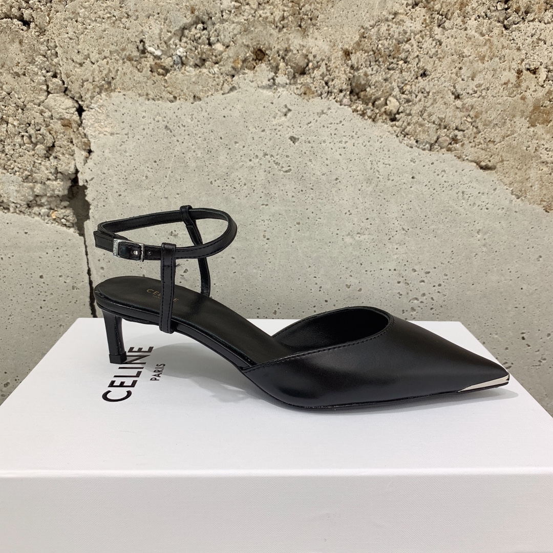 Celine Kitten With Metal Toe In Calfskin - DopestKickz