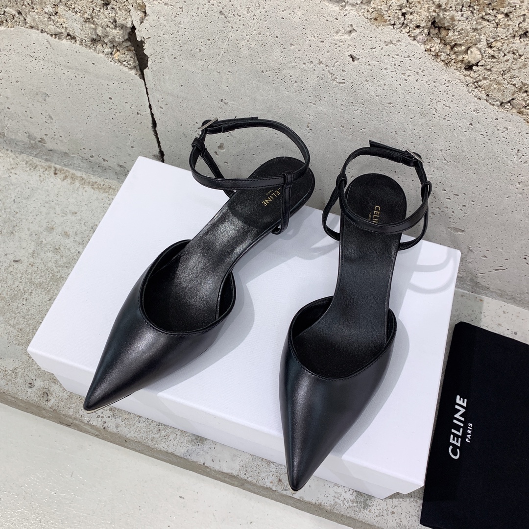 Celine Kitten With Metal Toe In Calfskin - DopestKickz