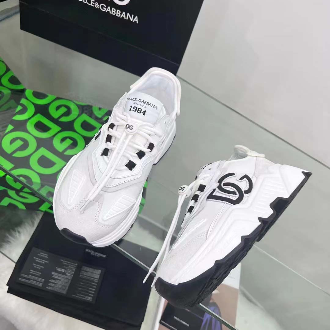 Dolce & Gabbana Mixed-Material Daymaster Sneakers - DopestKickz