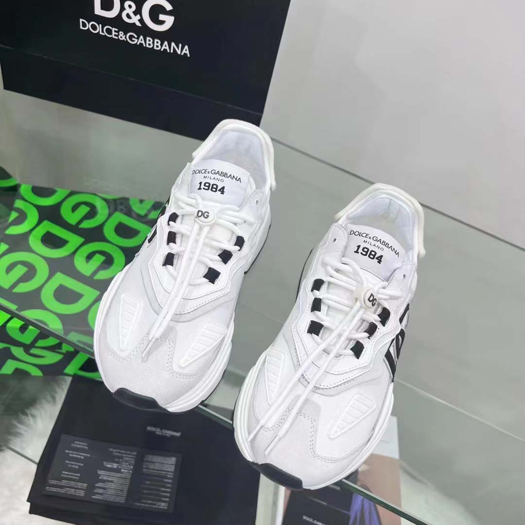 Dolce & Gabbana Mixed-Material Daymaster Sneakers - DopestKickz