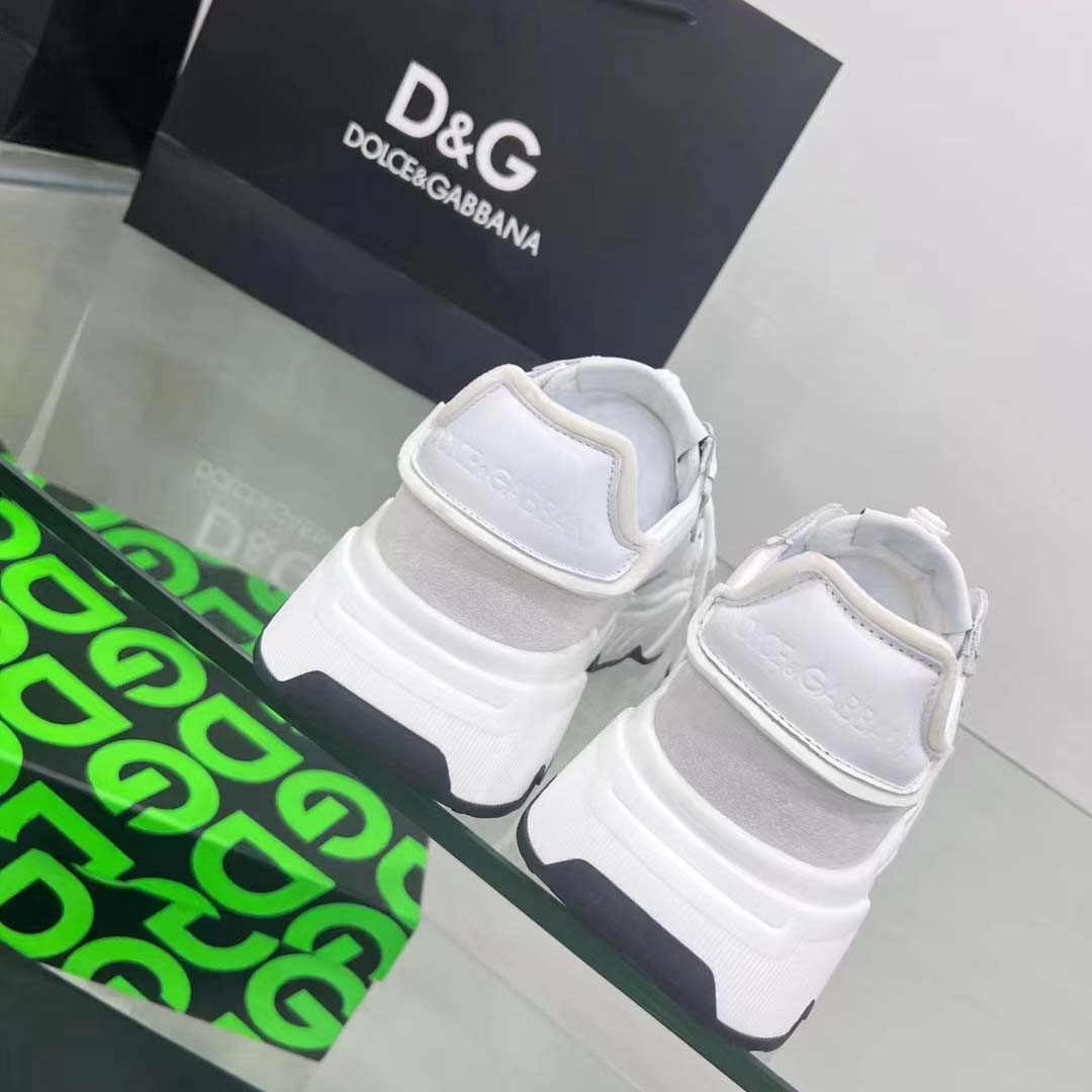 Dolce & Gabbana Mixed-Material Daymaster Sneakers - DopestKickz