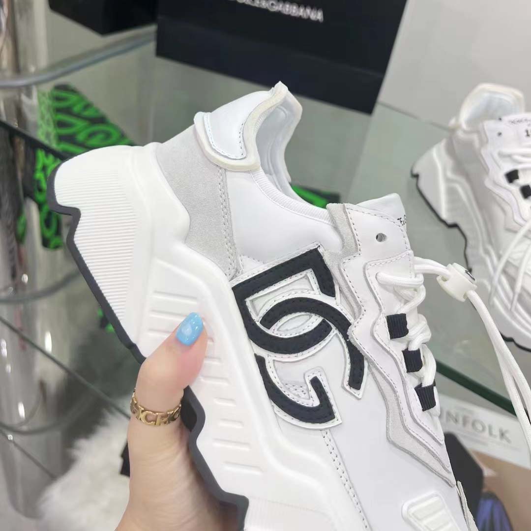 Dolce & Gabbana Mixed-Material Daymaster Sneakers - DopestKickz