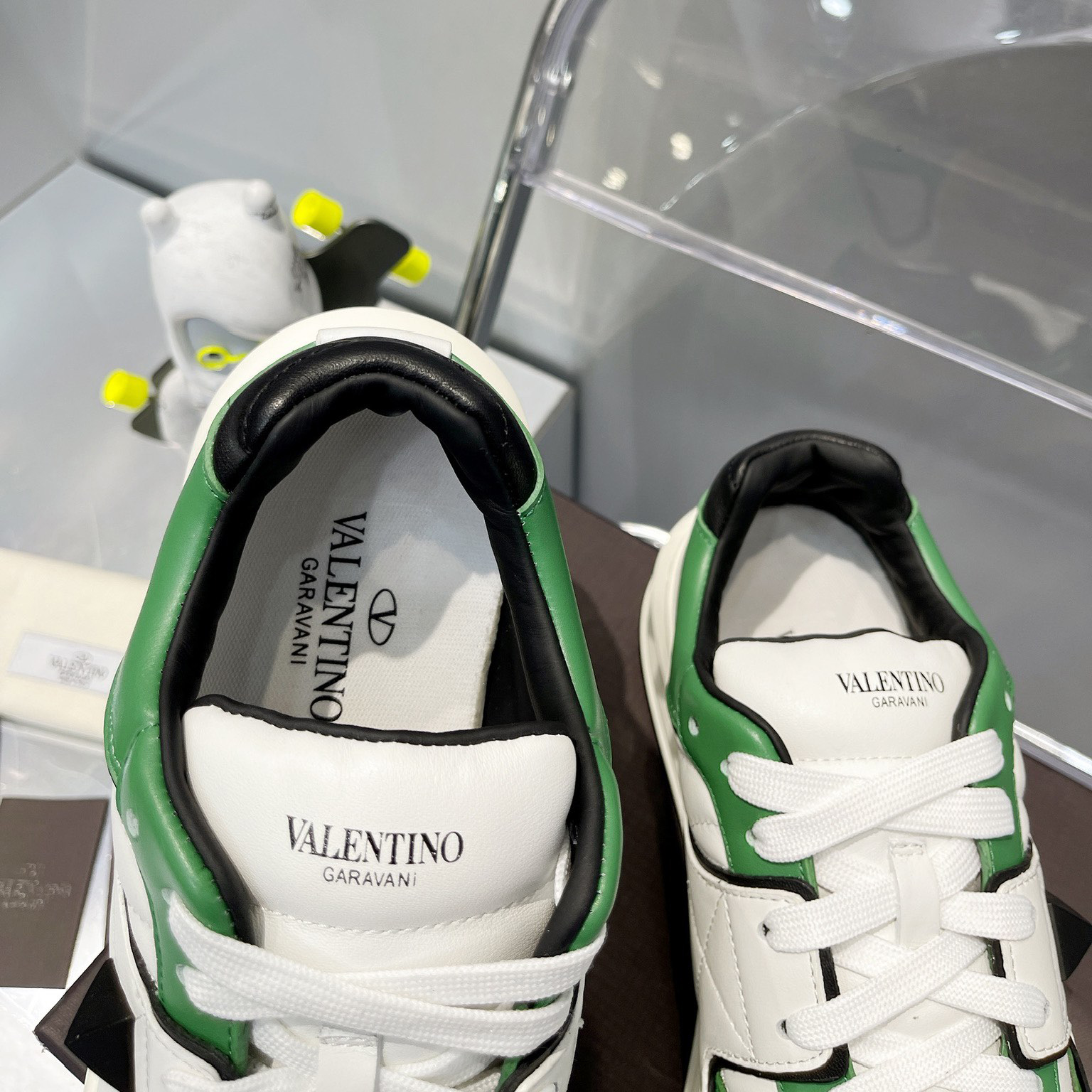 Valenti One Stud Low-Top Calfskin Sneaker - DopestKickz