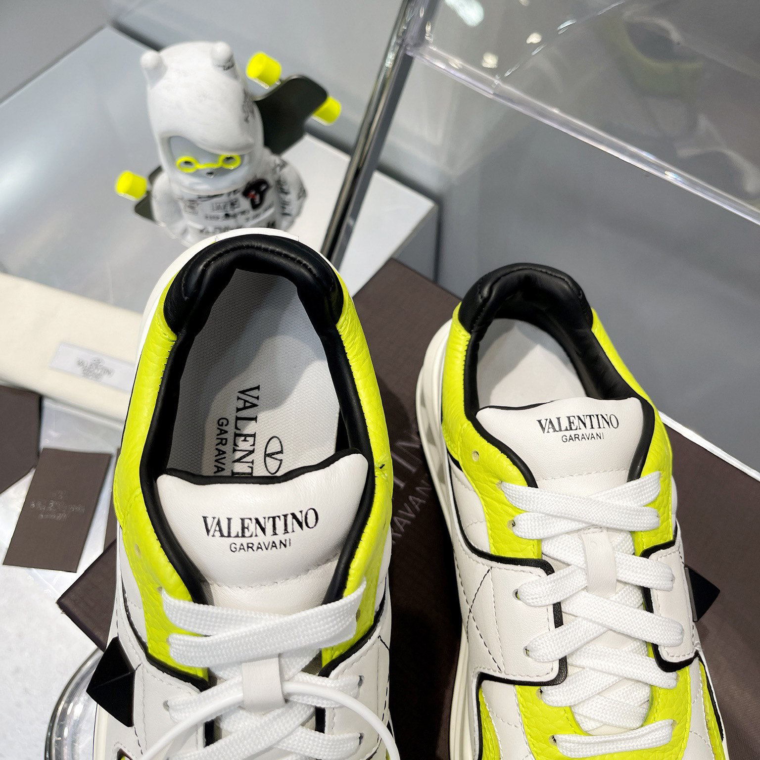 Valenti One Stud Low-Top Calfskin Sneaker - DopestKickz