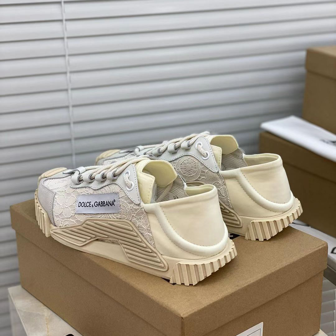 Dolce & Gabbana Mixed-Materials NS1 Slip-On Sneakers - DopestKickz