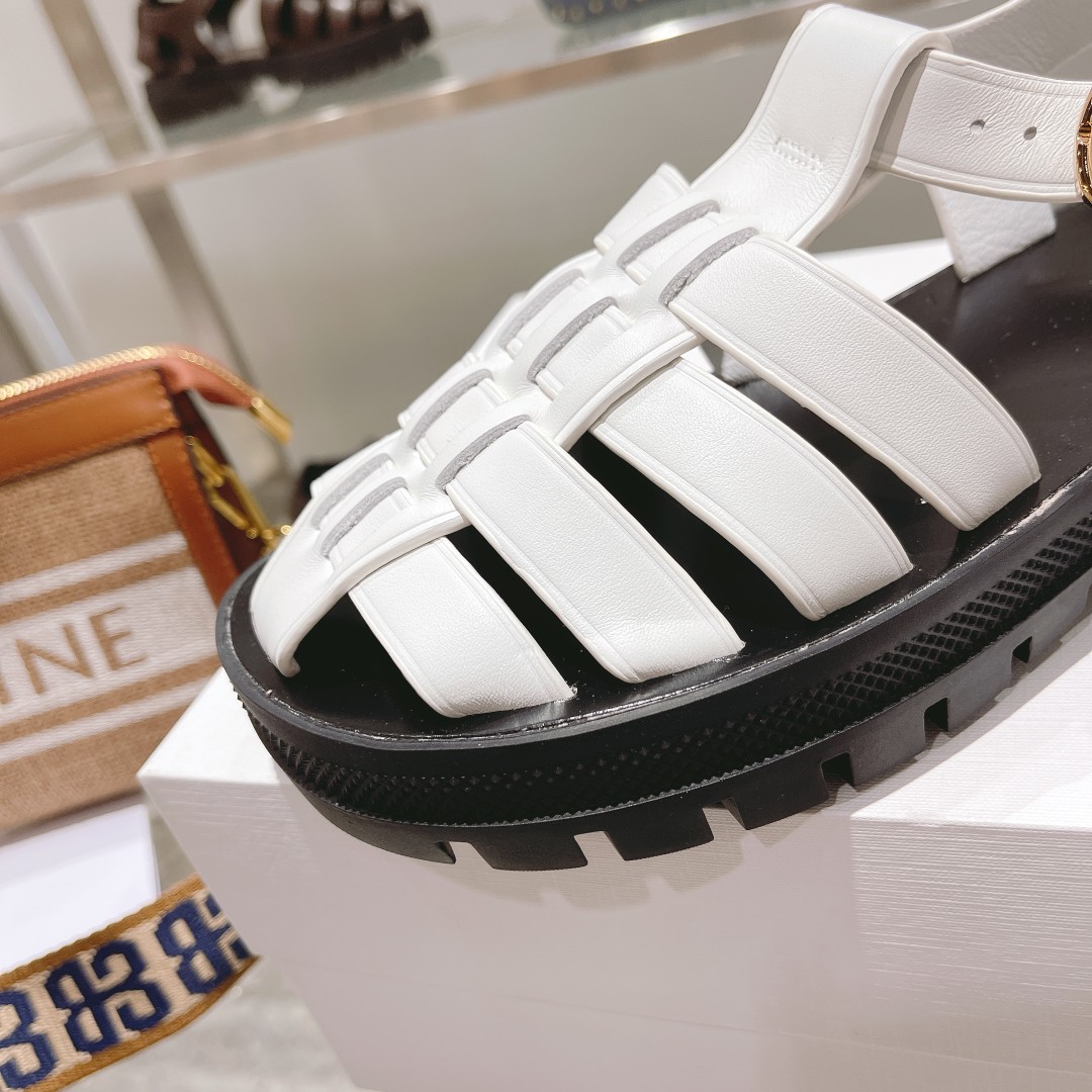 Celine Clea Chunky Sandal  In Calfskin - DopestKickz