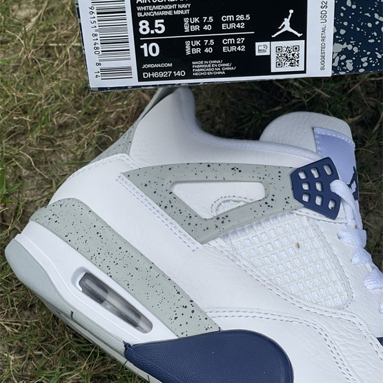 Air Jordan 4“Midnight Navy” Sneakers     DH6927-140 - DopestKickz