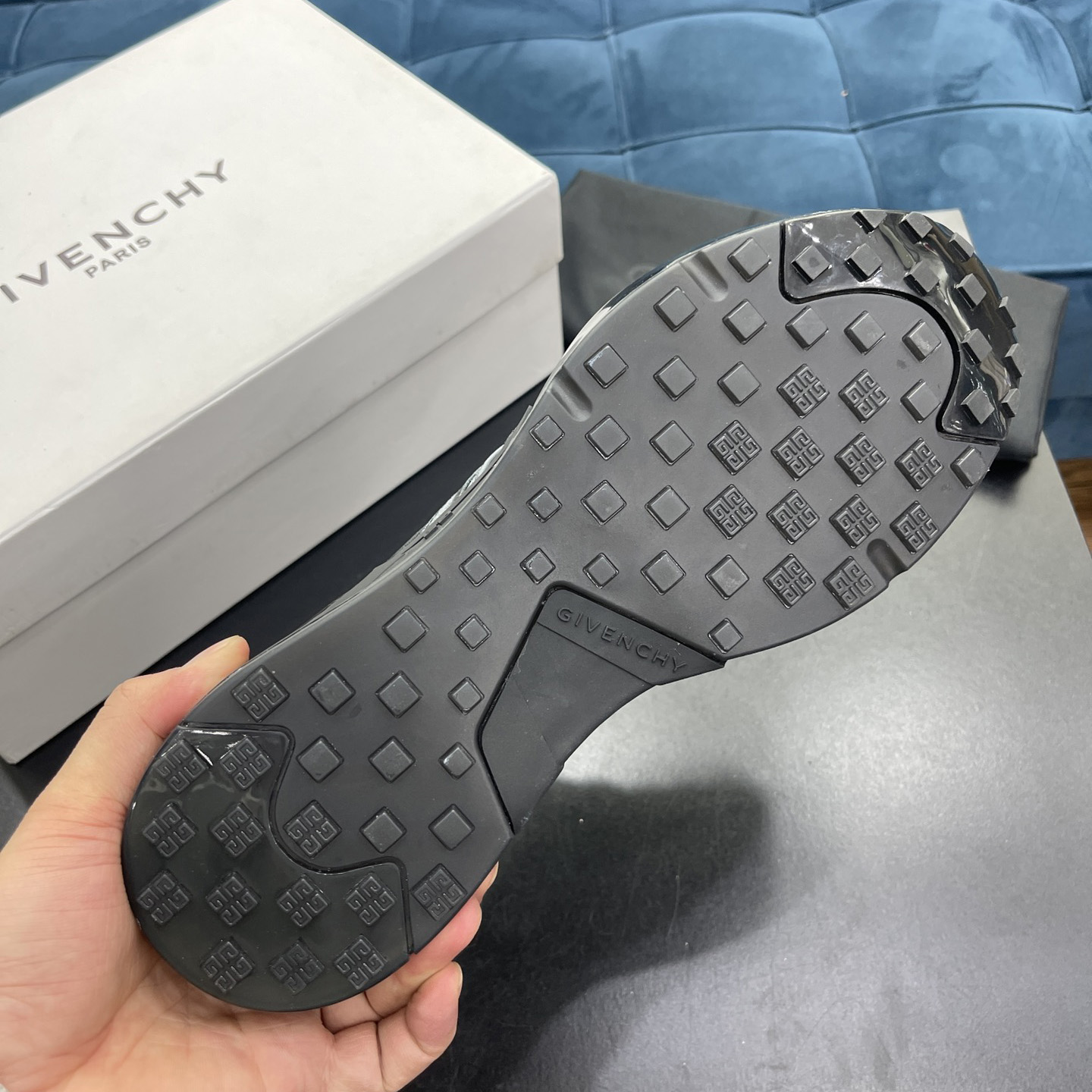 Givenchy Logo Sneakers In Black - DopestKickz