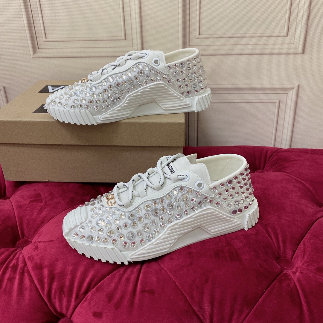 Dolce & Gabbana Mixed-Material NS1 Sneakers - DopestKickz