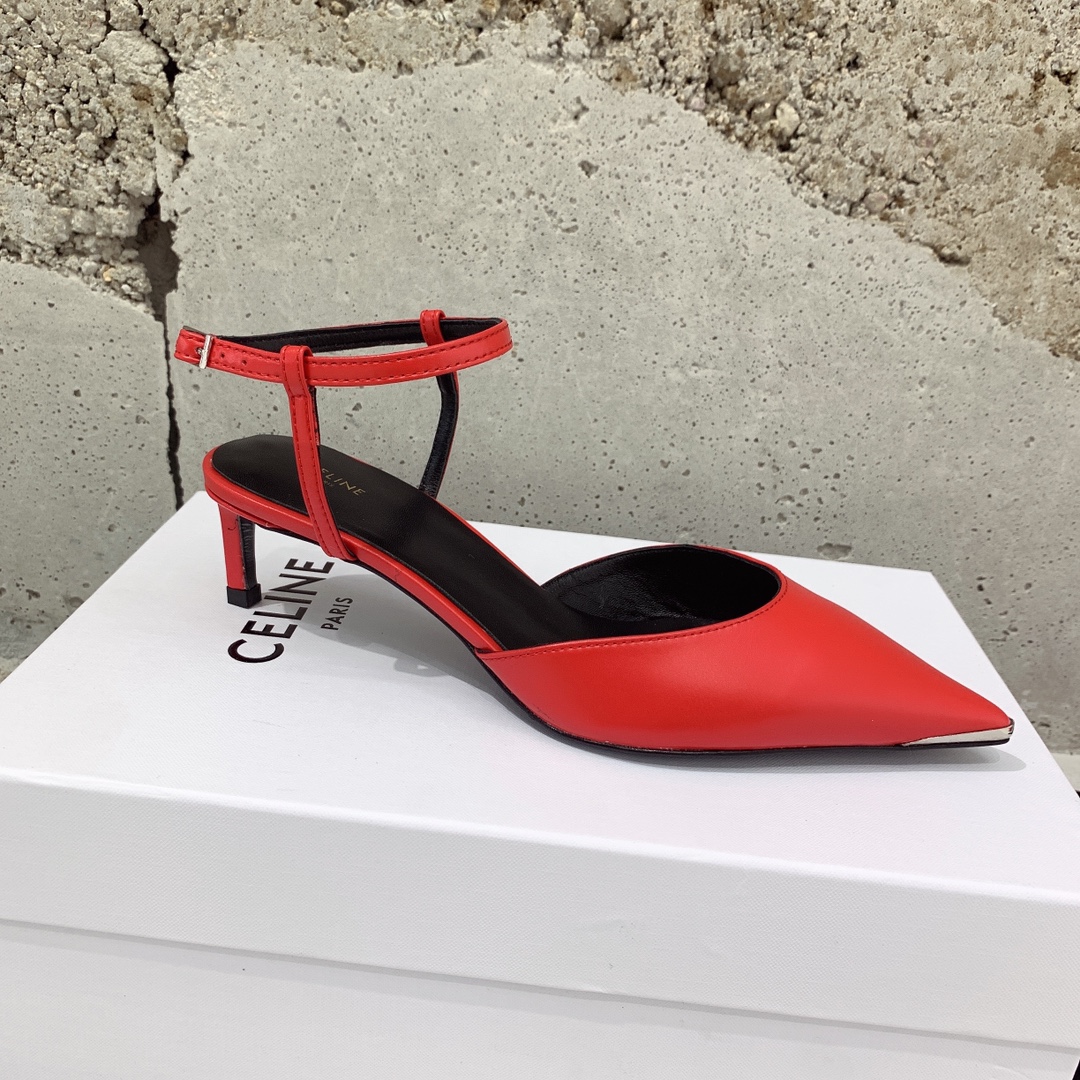 Celine Kitten With Metal Toe In Calfskin - DopestKickz