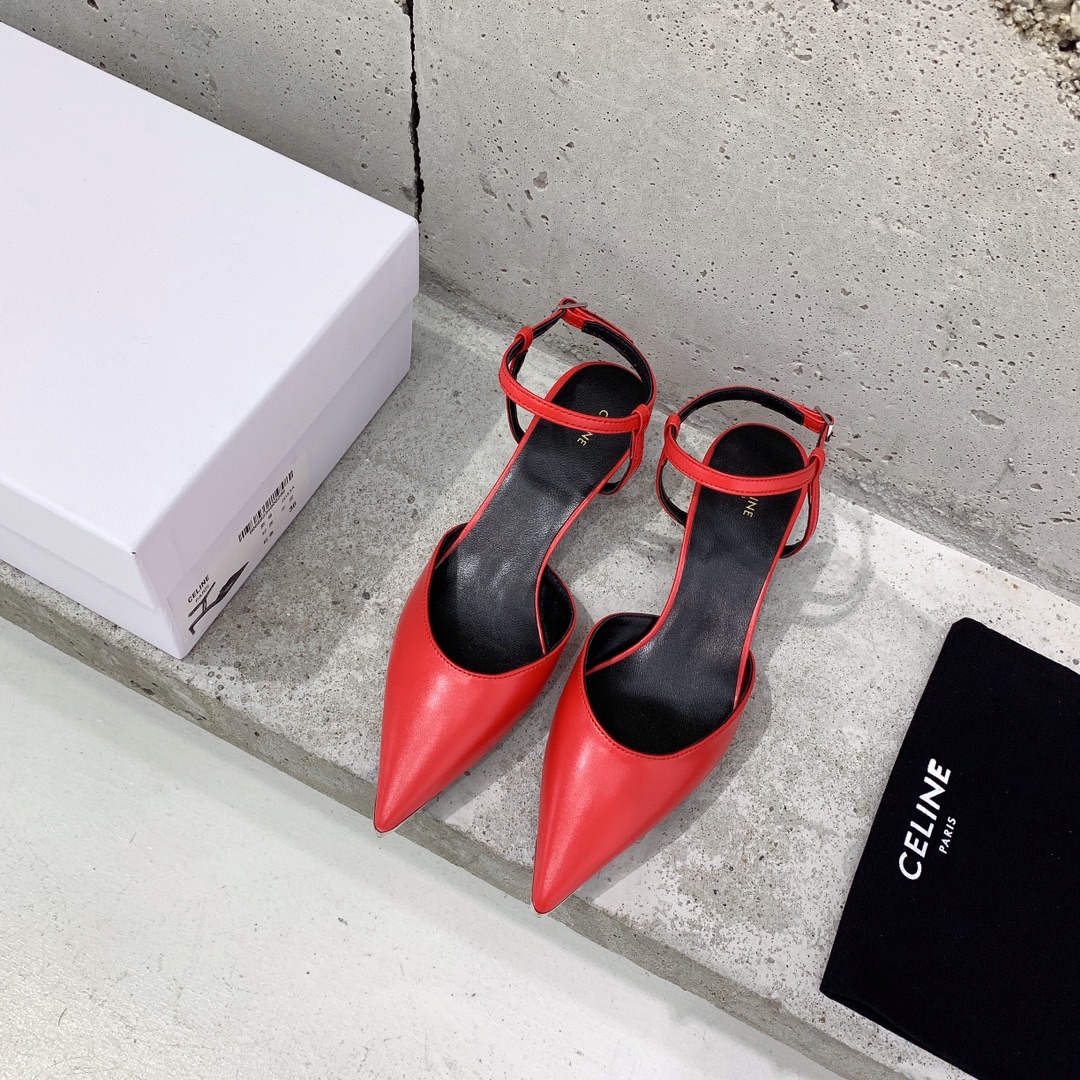 Celine Kitten With Metal Toe In Calfskin - DopestKickz