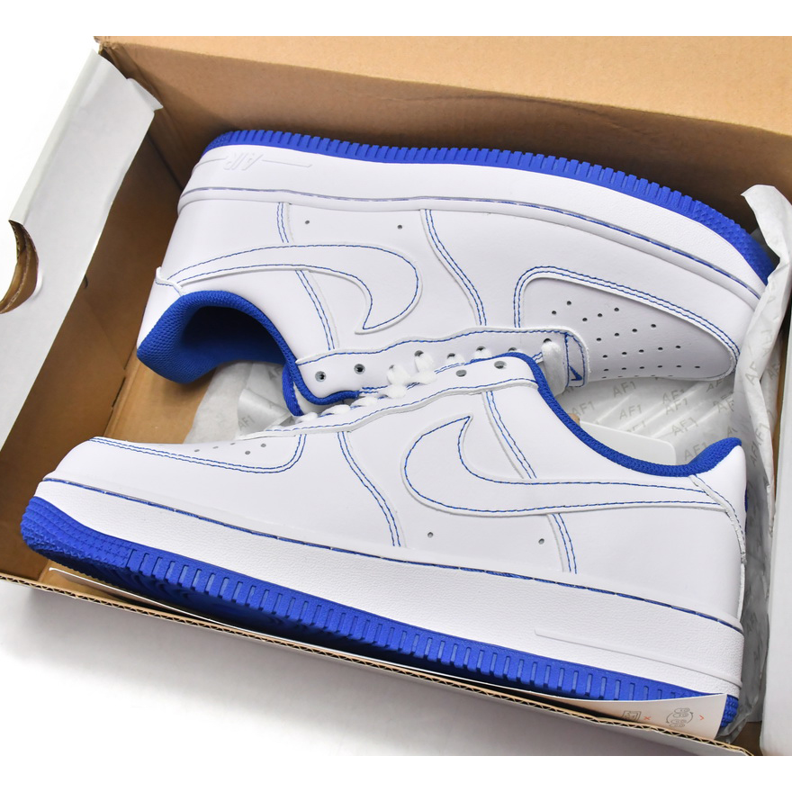 Nike Air Force 1 Low Contrast Stitch Blue Sneaker   CV1724-101 - DopestKickz