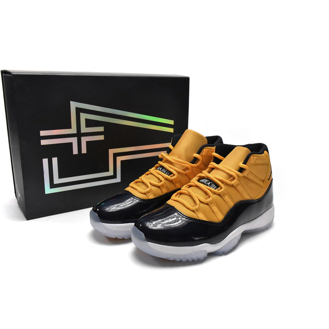  Air Jordan 11 Retro Black Yellow Sneaker    CT8012-118 - DopestKickz