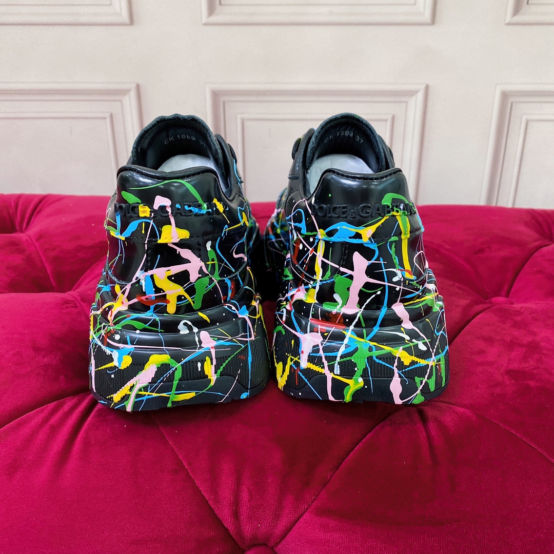 Dolce & Gabbana Mixed-Materials Daymaster Sneakers - DopestKickz