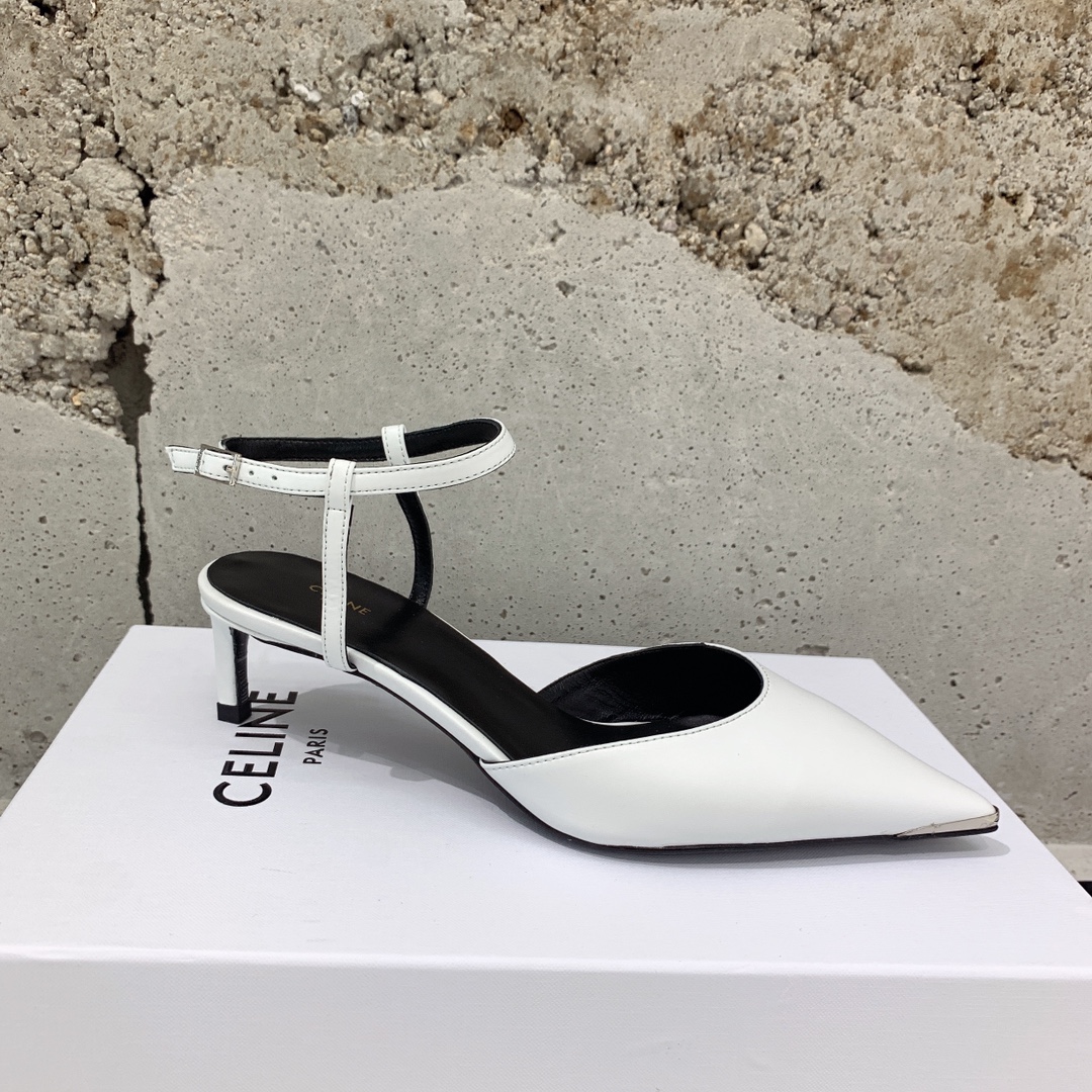 Celine Kitten With Metal Toe In Calfskin - DopestKickz