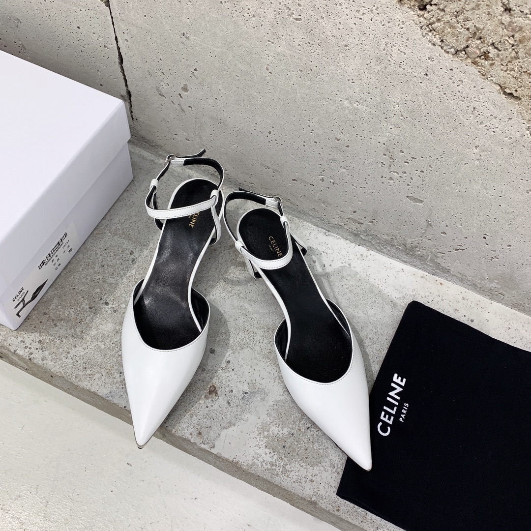 Celine Kitten With Metal Toe In Calfskin - DopestKickz