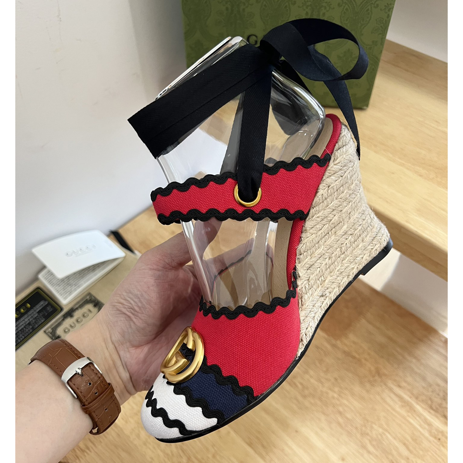 Gucci Women's Platform Espadrilles - DopestKickz