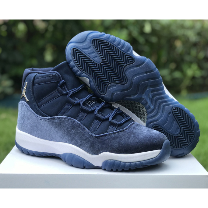 Air Jordan 11 Velvet WMNS “Midnight Navy” Sneaker      AR0715-441  - DopestKickz