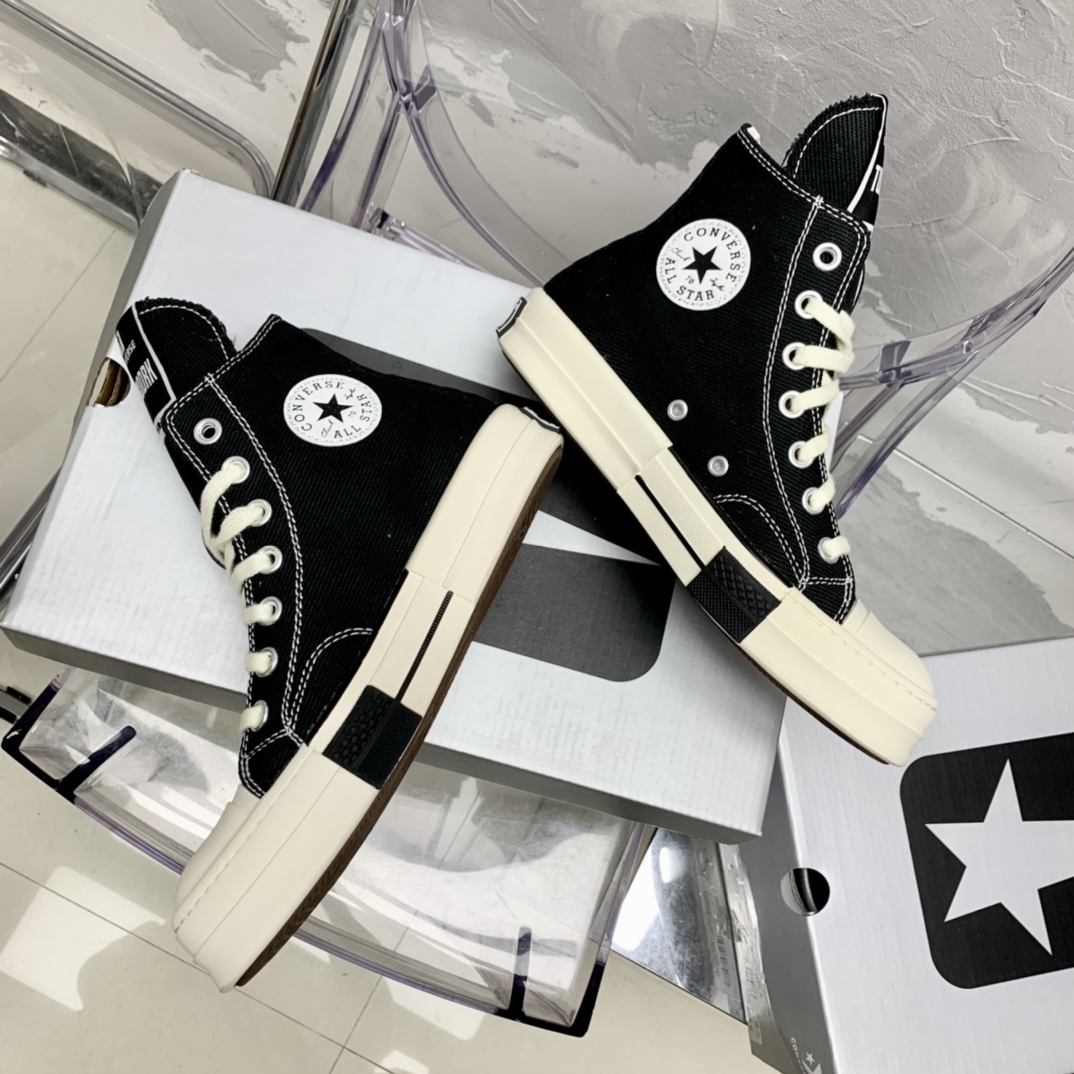 Rick Owensx Converse x  Drkshdw Drkstar Hi Sneakers - DopestKickz