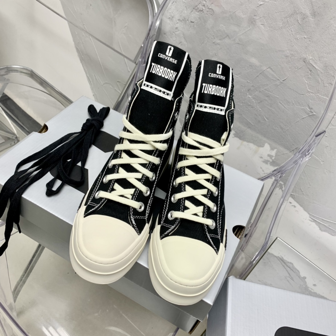 Rick Owensx Converse x  Drkshdw Drkstar Hi Sneakers - DopestKickz