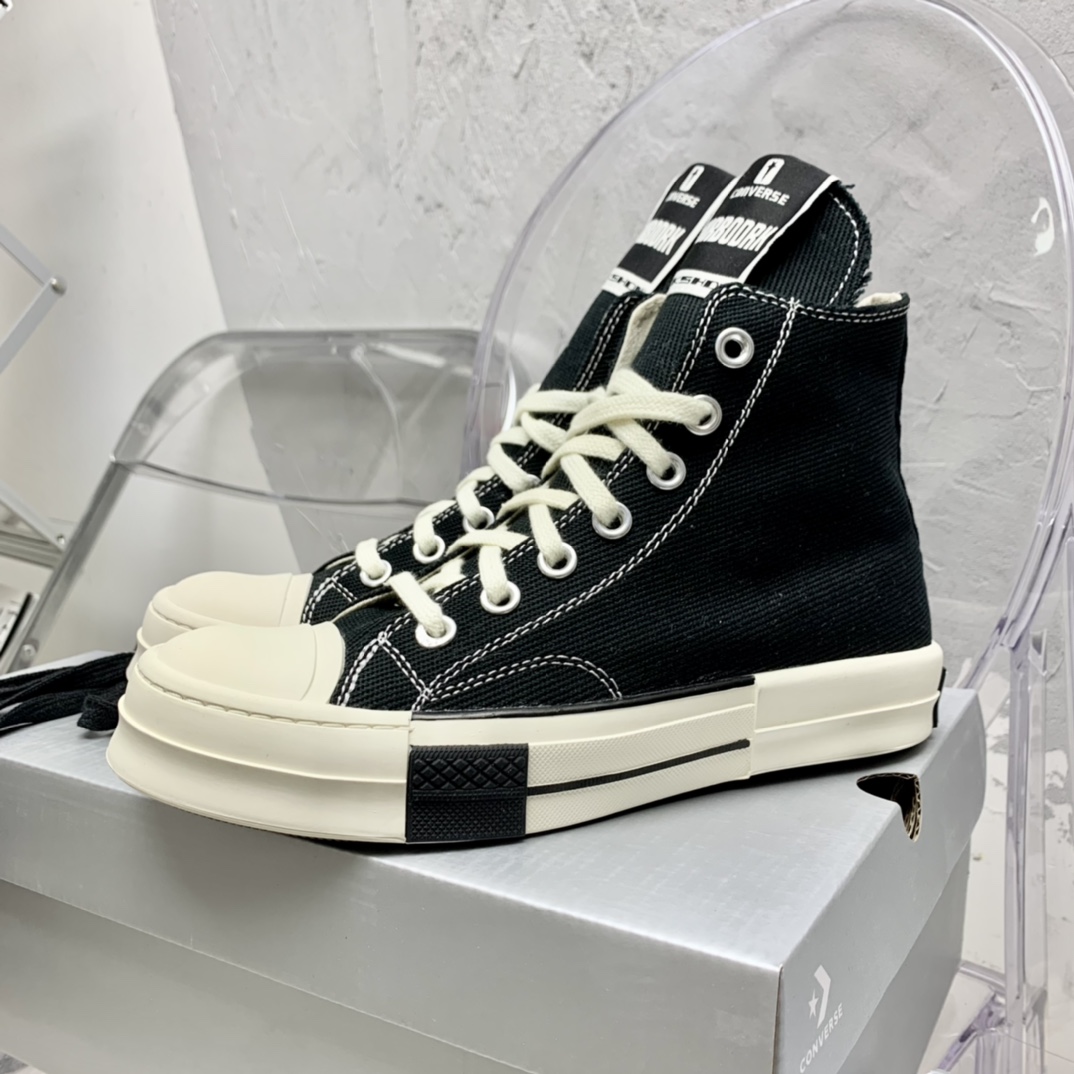Rick Owensx Converse x  Drkshdw Drkstar Hi Sneakers - DopestKickz