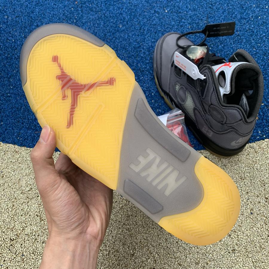 Air Jordan 5 AJ5 x Off-White OW Sneakers      CT8480-001  - DopestKickz
