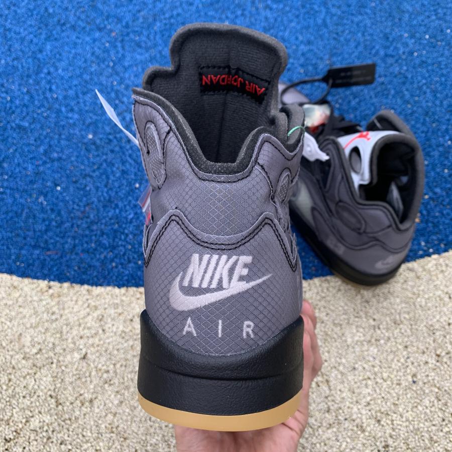 Air Jordan 5 AJ5 x Off-White OW Sneakers      CT8480-001  - DopestKickz