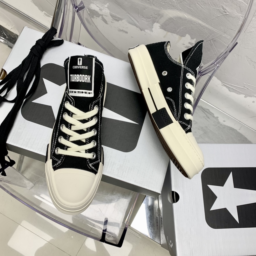Rick Owensx Converse x  Drkshdw Drkstar Hi Sneakers - DopestKickz
