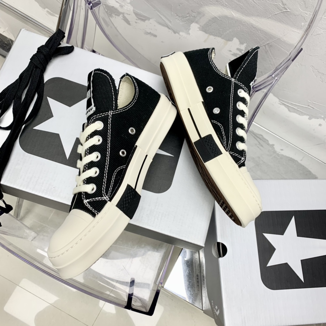 Rick Owensx Converse x  Drkshdw Drkstar Hi Sneakers - DopestKickz