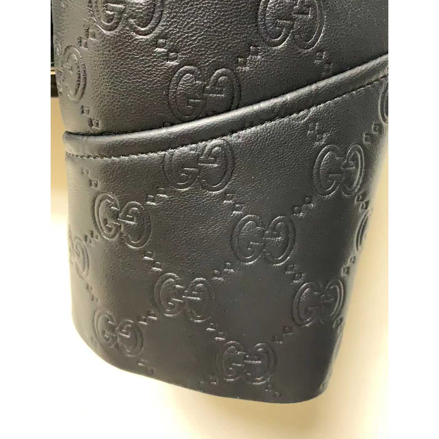 Gucci GG Leather Biker Jacket - DopestKickz