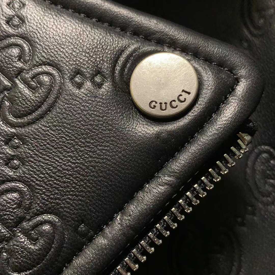 Gucci GG Leather Biker Jacket - DopestKickz