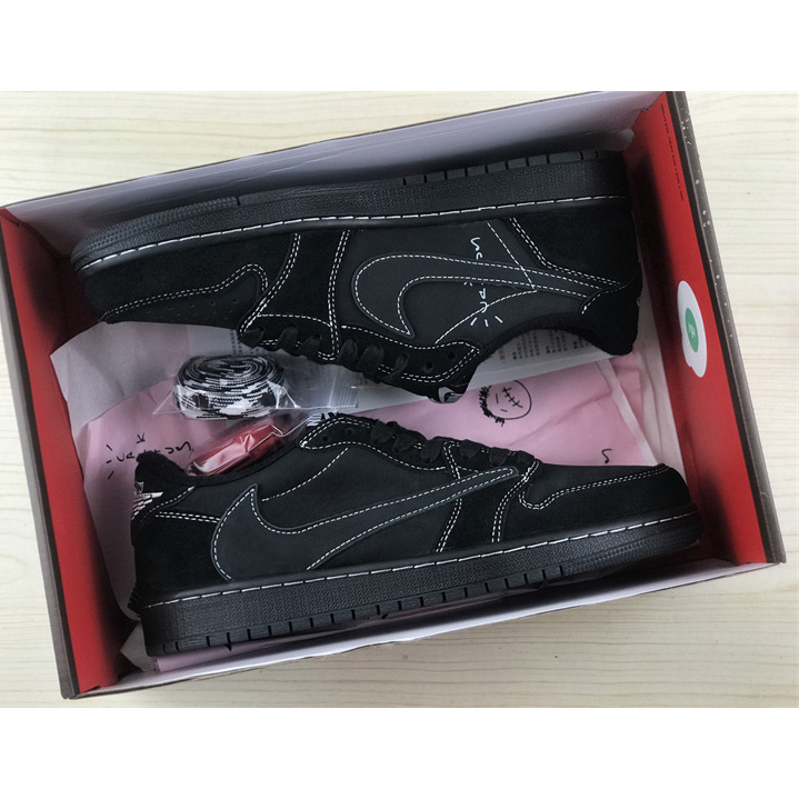 Travis Scott x Air Jordan 1 Low OG “Black Phantom” Sneaker   DM7866-001 - DopestKickz