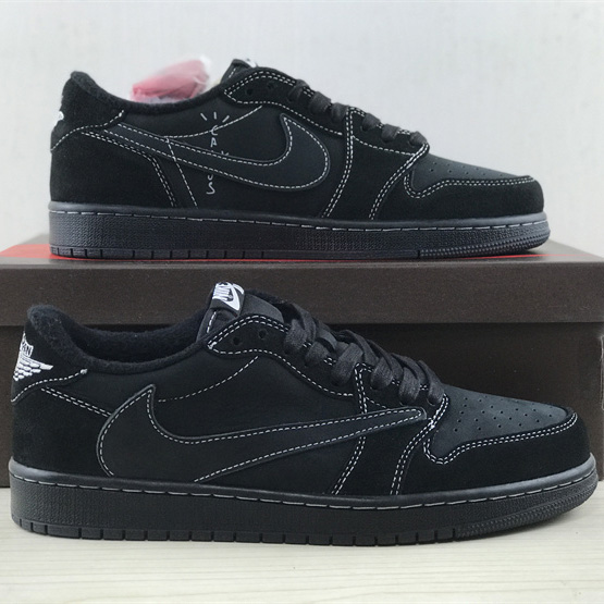 Travis Scott x Air Jordan 1 Low OG “Black Phantom” Sneaker   DM7866-001 - DopestKickz