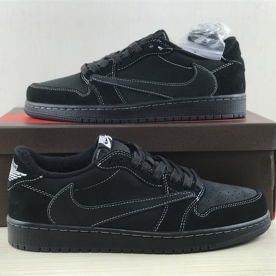 Travis Scott x Air Jordan 1 Low OG “Black Phantom” Sneaker   DM7866-001 - DopestKickz